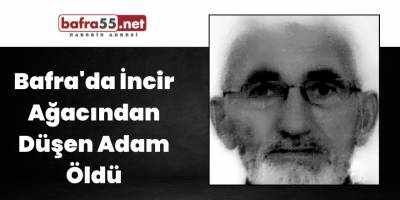 Bafra'da İncir Ağaından Düşen Adam Öldü