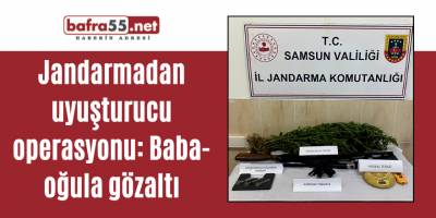 Alaçam'da Jandarmadan uyuşturucu operasyonu: Baba-oğula gözaltı