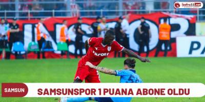 Samsunspor 1 puana abone oldu
