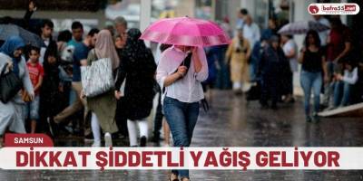 Dikkat şiddetli yağış geliyor