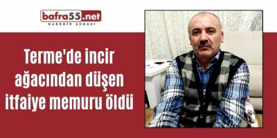 Terme'de incir ağacından düşen itfaiye memuru öldü