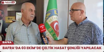 Bafra’da 03 Ekim’de Çeltik Hasat Şenliği Yapılacak