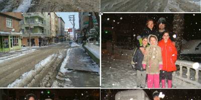 Alaçam da Beklenen Kar Yağdı