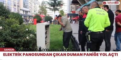 Elektrik panosundan çıkan duman paniğe yol açtı