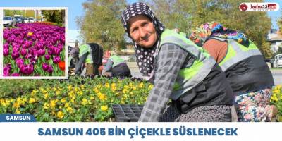 Samsun 405 bin çiçekle süslenecek