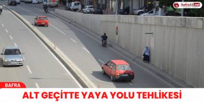 Alt Geçitte Yaya Yolu Tehlikesi
