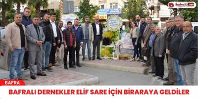 BAFRALI DERNEKLER ELİF SARE İÇİN BİRARAYA GELDİLER