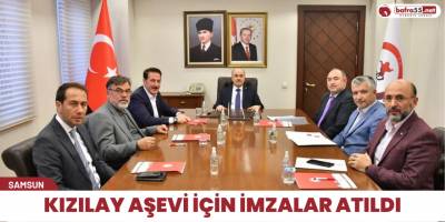 Kızılay aşevi için imzalar atıldı