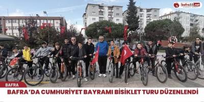 Bafra’da Cumhuriyet Bayramı Bisiklet Turu Düzenlendi
