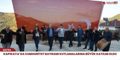 Kapıkaya’da Cumhuriyet Bayramı Kutlamalarına Büyük Katılım Oldu