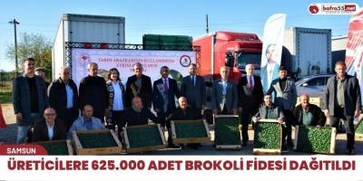 Üreticilere 625.000 Adet Brokoli Fidesi Dağıtıldı