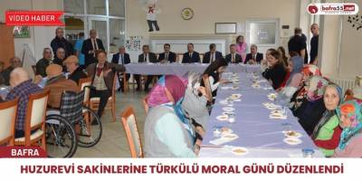 Huzurevi sakinlerine türkülü moral günü düzenlendi