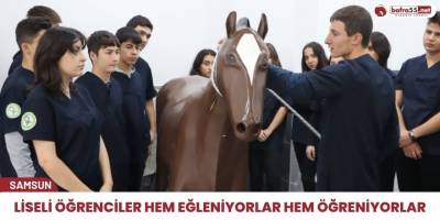 Liseli öğrenciler hem eğleniyor hem öğreniyorlar