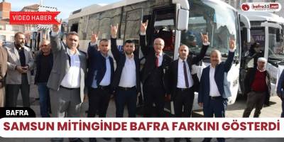Samsun mitinginde Bafra farkını gösterdi