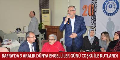 Bafra’da 3 Aralık Dünya Engelliler Günü Coşku İle Kutlandı