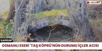 Osmanlı eseri 'Taş Köprü'nün durumu içler acısı