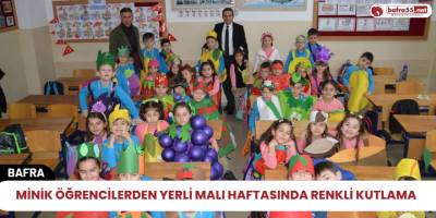 Minik Öğrencilerden Yerli Malı Haftasında Renkli Kutlama