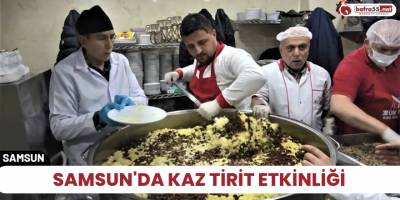 Samsun'da kaz tirit etkinliği