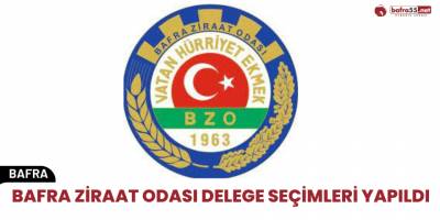 Bafra Ziraat Odası Delege Seçimleri yapıldı