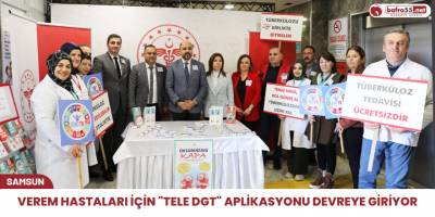 Verem hastaları için "Tele DGT" aplikasyonu devreye giriyor