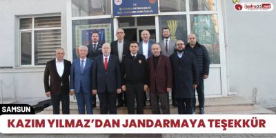 Kazım Yılmaz’dan jandarmaya teşekkür