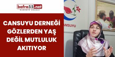 Cansuyu Derneği Gözlerden Yaş Değil Mutluluk Akıtıyor
