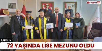 72 Yaşında Lise Mezunu Oldu
