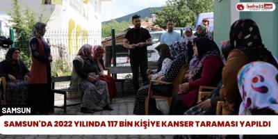 Samsun'da 2022 Yılında 117 Bin Kişiye Kanser Taraması Yapıldı