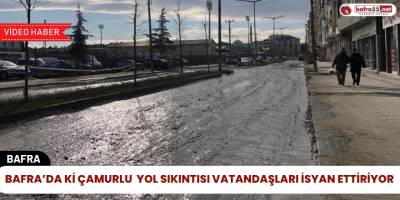 Bafra’da ki Çamurlu Yol Sıkıntısı Vatandaşları İsyan Ettiriyor