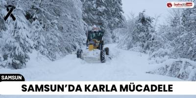 Samsun’da Karla Mücadele