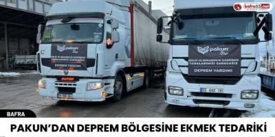 Pakun’dan deprem bölgesine ekmek tedariki