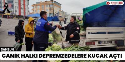 Canik Halkı Depremzedelere Kucak Açtı