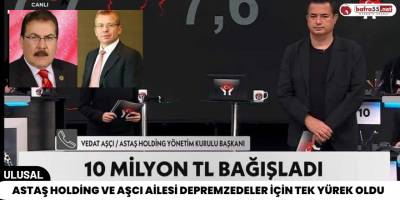 Astaş Holding ve Aşcı Ailesi Depremzedeler İçin Tek Yürek Oldu