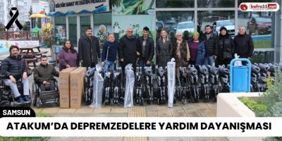 Atakum’da Depremzedelere Yardım Dayanışması