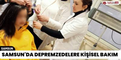 Samsun'da Depremzedelere Kişisel Bakım