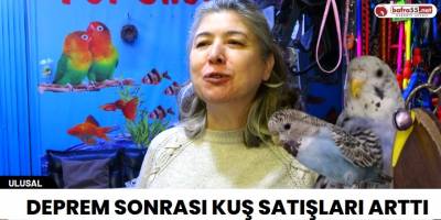 Deprem Sonrası Kuş Satışları Arttı