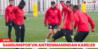 Samsunspor'un Antreman'ından Kareler