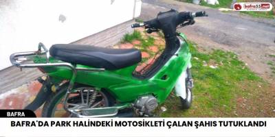 Bafra'da Park Halindeki Motosikleti Çalan Şahıs Tutuklandı