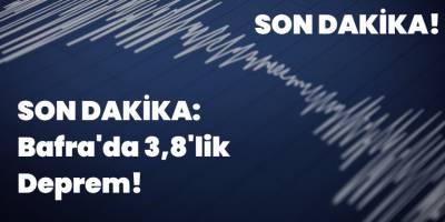 SON DAKİKA: Bafra'da 3,8'lik Deprem!