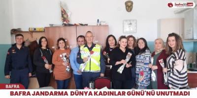 Bafra Jandarma Dünya Kadınlar Günü'nü Unutmadı