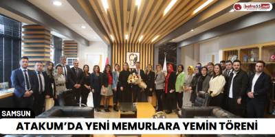 Atakum’da Yeni Memurlara Yemin Töreni