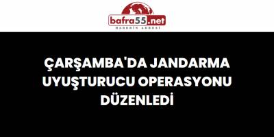 Çarşamba'da Jandarma Uyuşturucu Operasyonu Düzenledi
