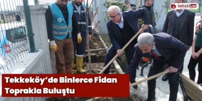 Tekkeköy’de Binlerce Fidan Toprakla Buluştu