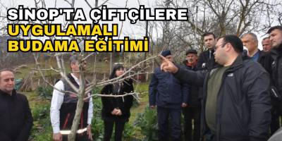 Sinop'ta Çiftçilere Uygulamalı Budama Eğitimi