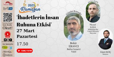 2023'de Ramazan Programının Bugünki Konusu 'İbadetlerin İnsan Ruhuna Etkisi'