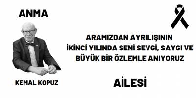 Bafra Sevdalısı Merhum Kemal Kopuz Vefatının İkinci Yılında Anılıyor