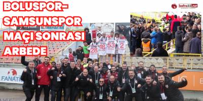 Boluspor-Samsunspor Maçı Sonrası Arbede