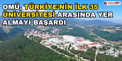 OMÜ, Türkiye’nin İlk 35 Üniversitesi Arasında Yer Almayı Başardı