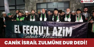 Canik İsrail Zulmüne Dur Dedi
