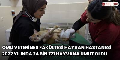 OMÜ Veteriner Fakültesi Hayvan Hastanesi 2022 Yılında 24 Bin 721 Hayvana Umut Oldu